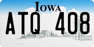 IA license plate ATQ408