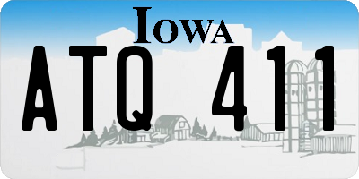 IA license plate ATQ411