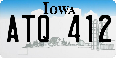 IA license plate ATQ412