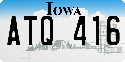 IA license plate ATQ416