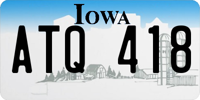 IA license plate ATQ418