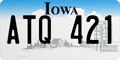 IA license plate ATQ421