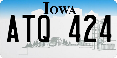 IA license plate ATQ424