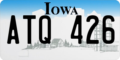 IA license plate ATQ426