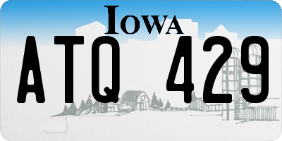 IA license plate ATQ429