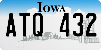 IA license plate ATQ432