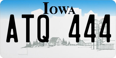 IA license plate ATQ444
