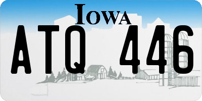 IA license plate ATQ446