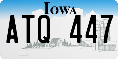 IA license plate ATQ447