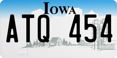IA license plate ATQ454