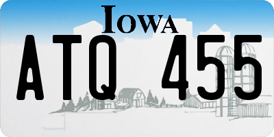 IA license plate ATQ455