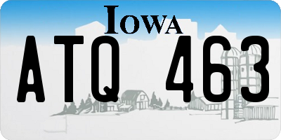 IA license plate ATQ463