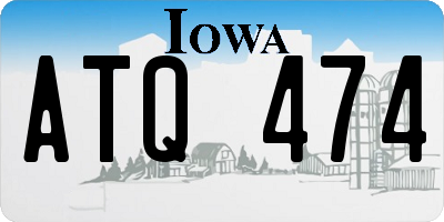 IA license plate ATQ474