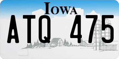 IA license plate ATQ475