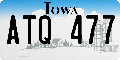 IA license plate ATQ477