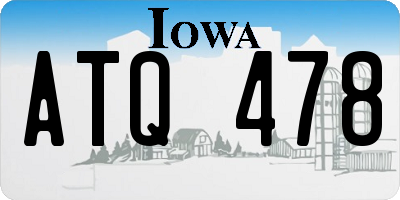 IA license plate ATQ478