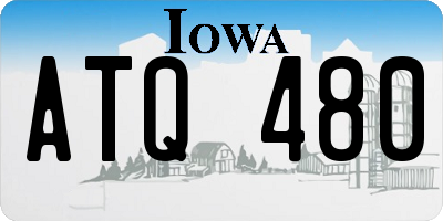 IA license plate ATQ480