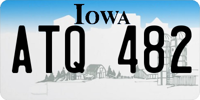 IA license plate ATQ482