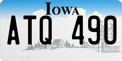 IA license plate ATQ490