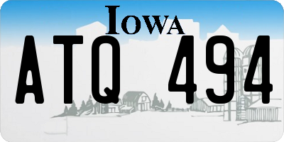 IA license plate ATQ494