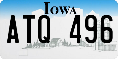 IA license plate ATQ496