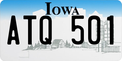 IA license plate ATQ501