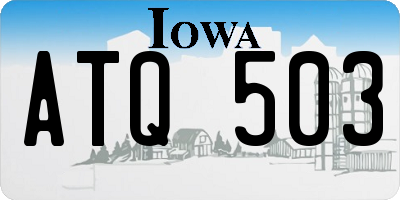 IA license plate ATQ503