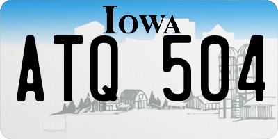 IA license plate ATQ504