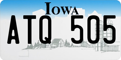 IA license plate ATQ505