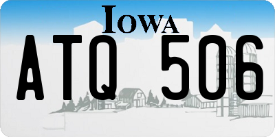 IA license plate ATQ506