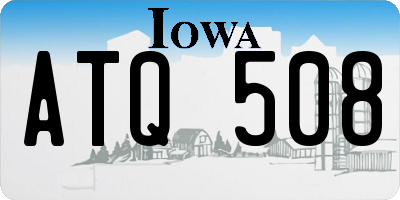 IA license plate ATQ508