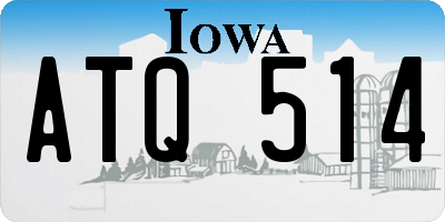 IA license plate ATQ514