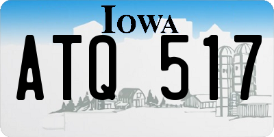 IA license plate ATQ517