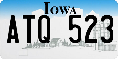 IA license plate ATQ523