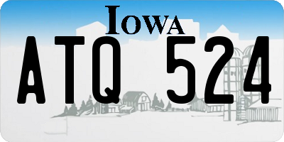 IA license plate ATQ524