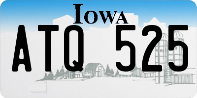 IA license plate ATQ525