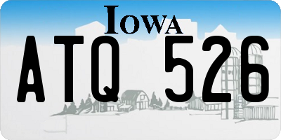 IA license plate ATQ526