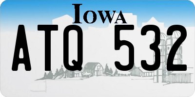 IA license plate ATQ532