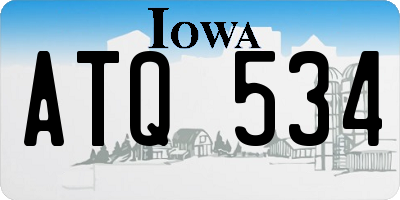 IA license plate ATQ534