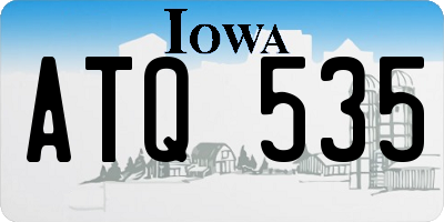 IA license plate ATQ535