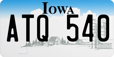 IA license plate ATQ540