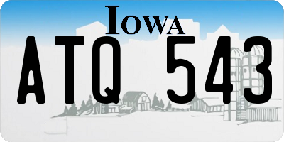 IA license plate ATQ543