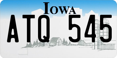 IA license plate ATQ545