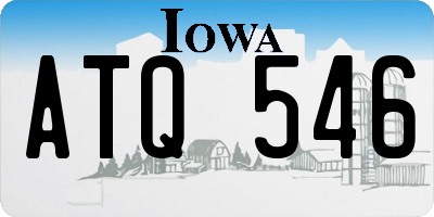 IA license plate ATQ546