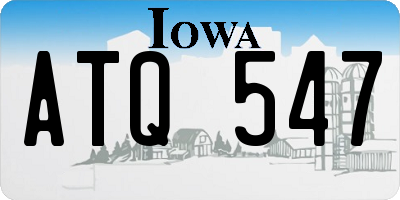 IA license plate ATQ547