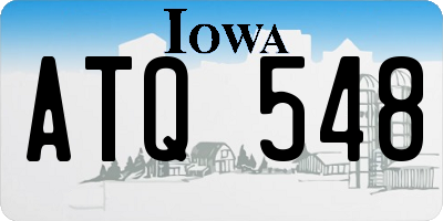 IA license plate ATQ548
