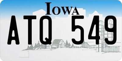 IA license plate ATQ549