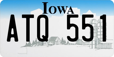 IA license plate ATQ551