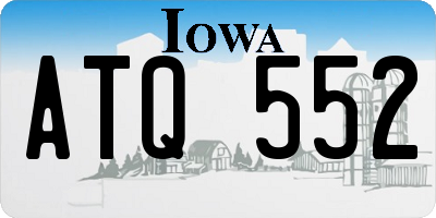 IA license plate ATQ552