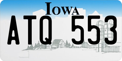 IA license plate ATQ553
